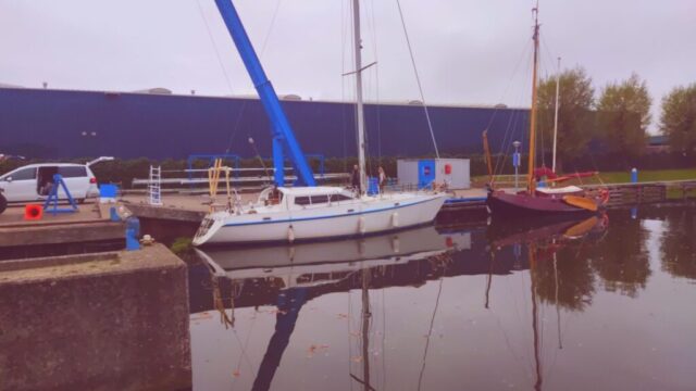 kurz vorm Mastlegen...