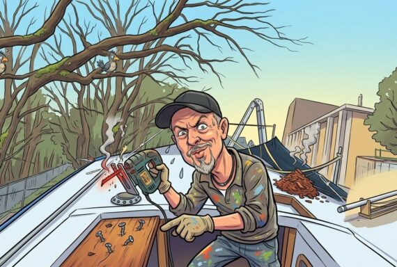 Mast runter, Mahagoni-Wahnsinn und eine Stichsäge am Limit